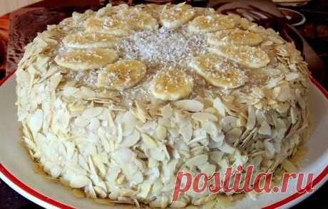 БАНАНОВЫЙ ТОРТ