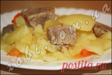 свинина тушеная с картофелем