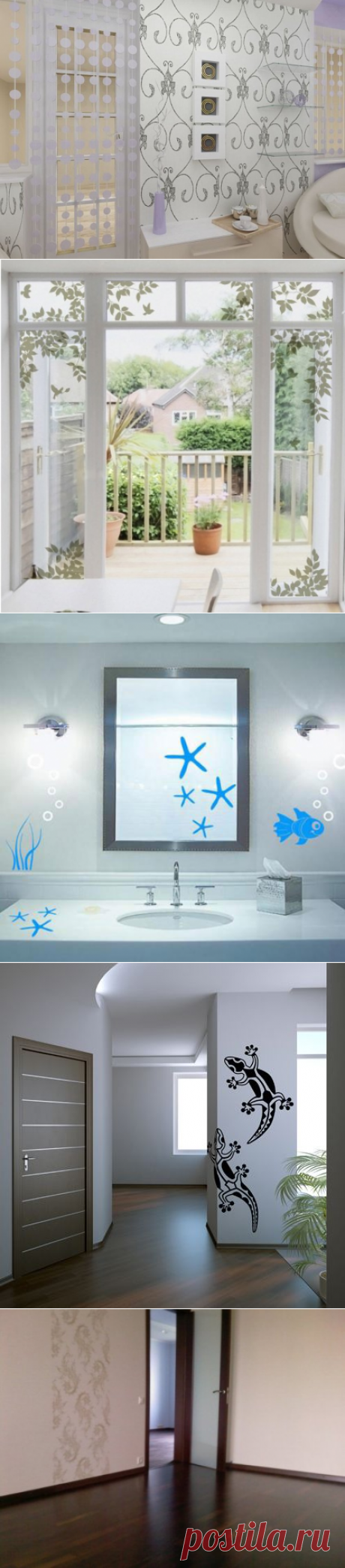 Использование трафаретов и наклеек в интерьере | Роскошь и уют