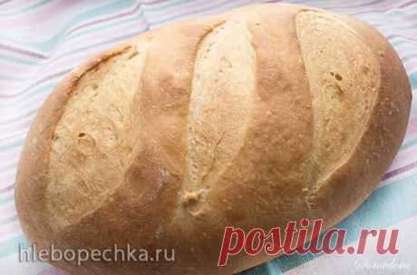 Батон из муки высшего сорта на жидких дрожжах - Хлебопечка.ру