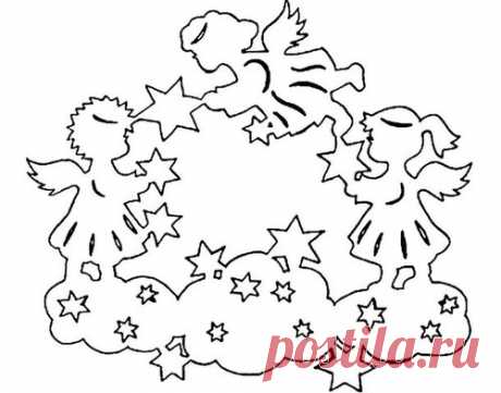 Вытынанки на Новый год 2018: шаблоны, распечатать