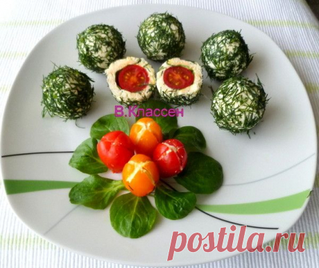 Закуска из сыра и помидорок черри - Быстро и вкусно - Группы Мой Мир