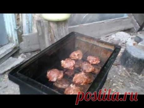 Коптильня. Как избавиться от капель конденсата с сажей на мясе.