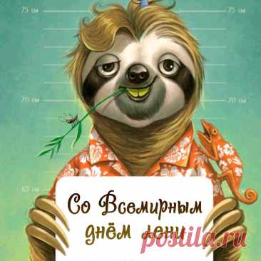 Открытки на Всемирный день лени 20 августа