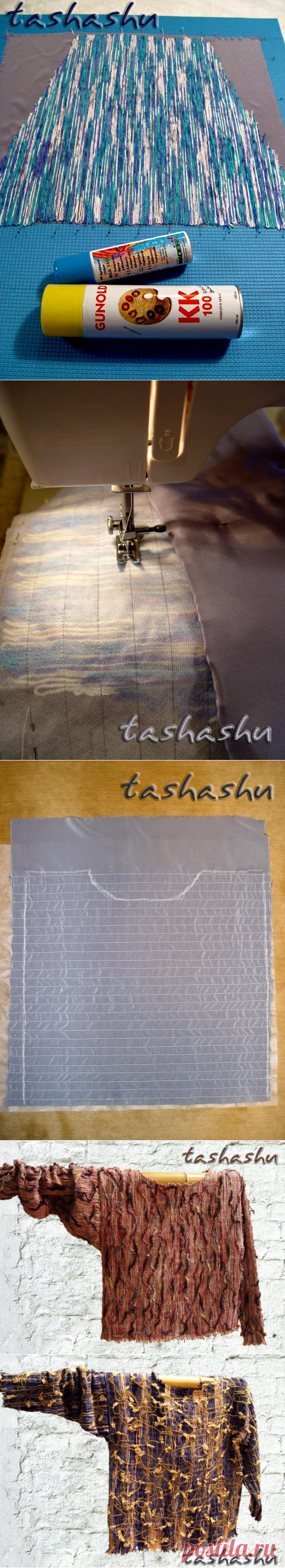 Ленивый свитер. Техника сrazy wool
