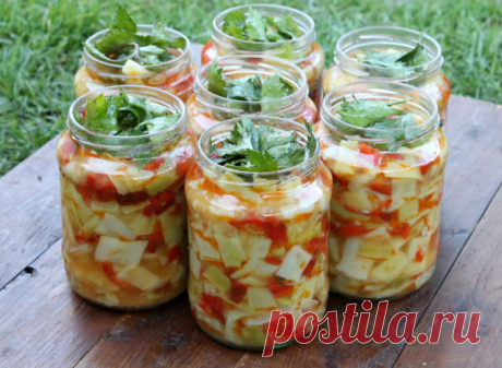 Салат из кабачков на зиму: рецепты вкусных заготовок с фото