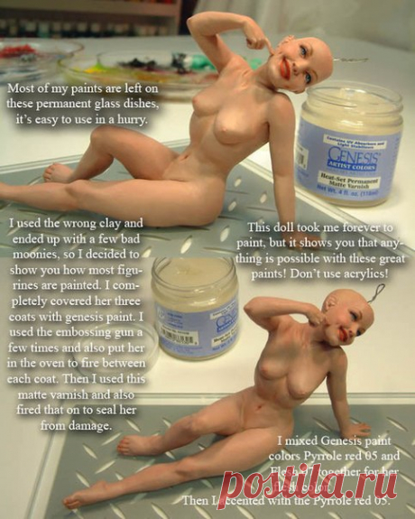 ПРОЦЕСС ЛЕПКИ КУКЛЫ ИЗ ПОЛИМЕРНОЙ ГЛИНЫ | 19 фотографий