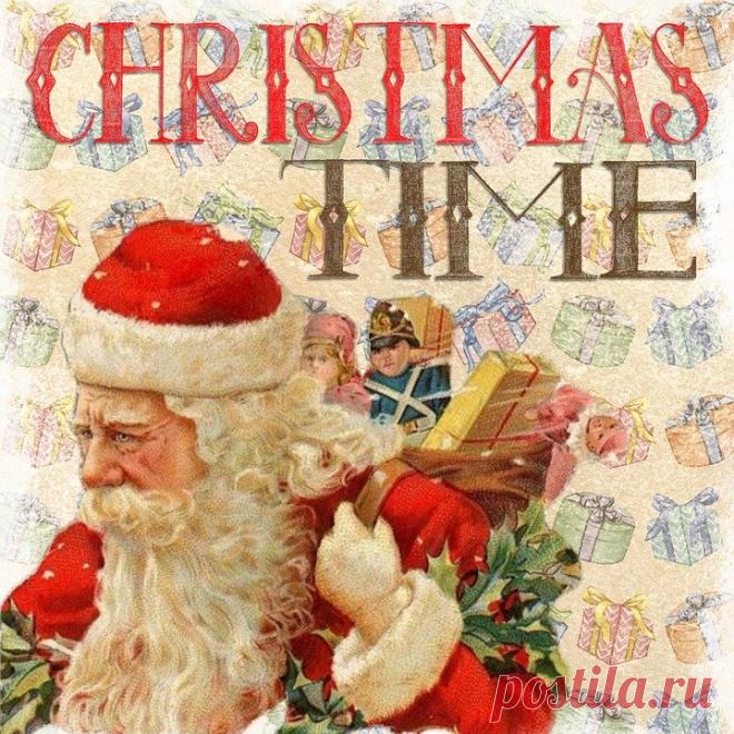 Рождество Сбор Винограда Санта - Бесплатное изображение на Pixabay