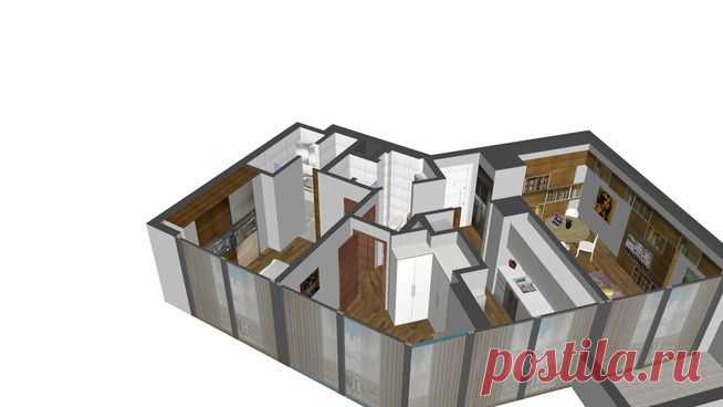2 + 1,5 С 54,84 м2 - 3D-