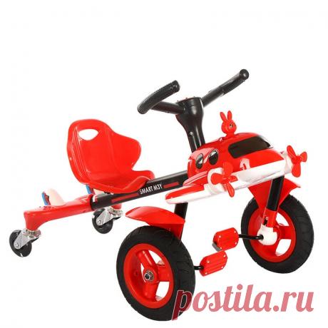 Children's tricycle pedal bike light music adjustable anti-rollover anti-skid children's balance bike children's toy gift Sale - Banggood.com