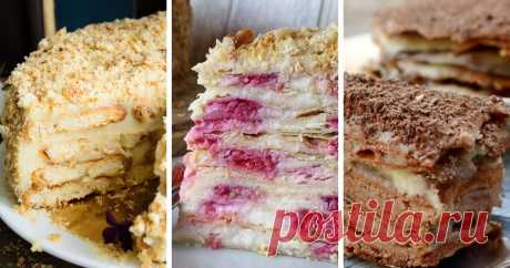 10 очень вкусных и самых простых рецептов торта «Наполеон»  