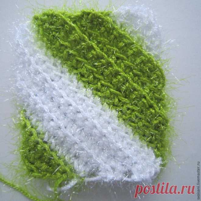 Вяжем мочалки для мытья посуды. Два подробных мастер-класса