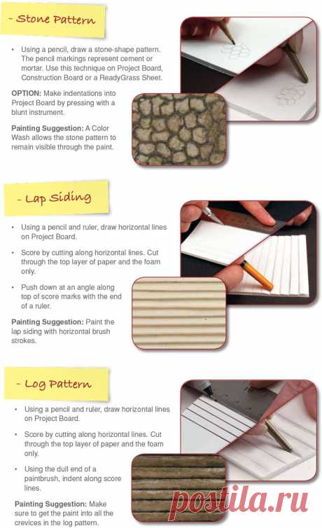 Patterns and Textures for Buildings - School Project - How To Diorama - School Display