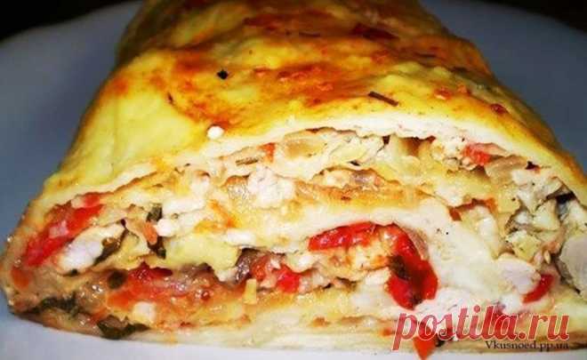 Рулет “А-ля лазанья” – обалденный вкусный рецепт! | Вкусные рецепты