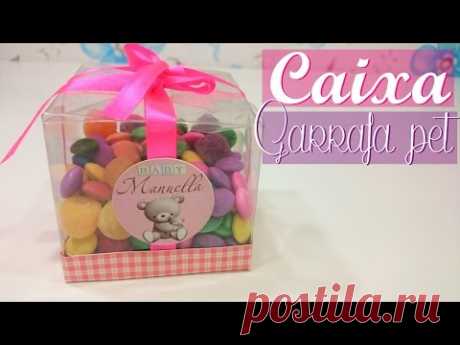 Como Fazer Caixa de Presente ou Lembrancinha Com Garrafa Pet - YouTube