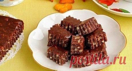 Шоколадно-ореховые тянучки / Удивительная еда!