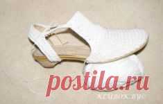 Вязаные летние сапоги