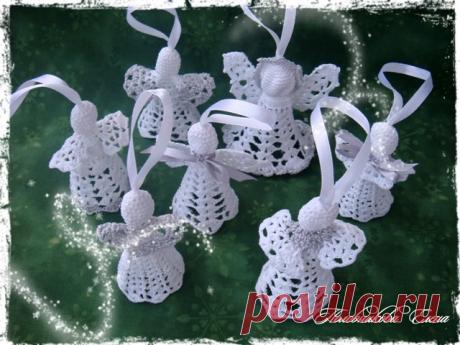 Вязаные ангелы крючок схемы
