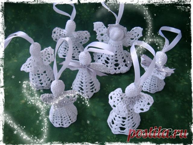 Вязаные ангелы крючок схемы