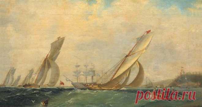 Frigate on a sea, 1838 - Ivan Aivazovsky - WikiArt.org