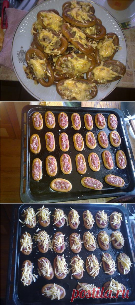 Баранки с мясной начинкой..