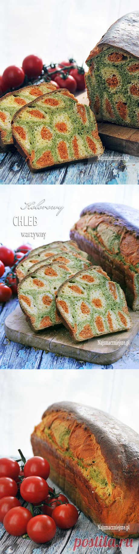 Kolorowy chleb warzywny - Najsmaczniejsze.pl