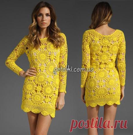 Схемы вязаных платьев крючком и спицами » Страница 13
