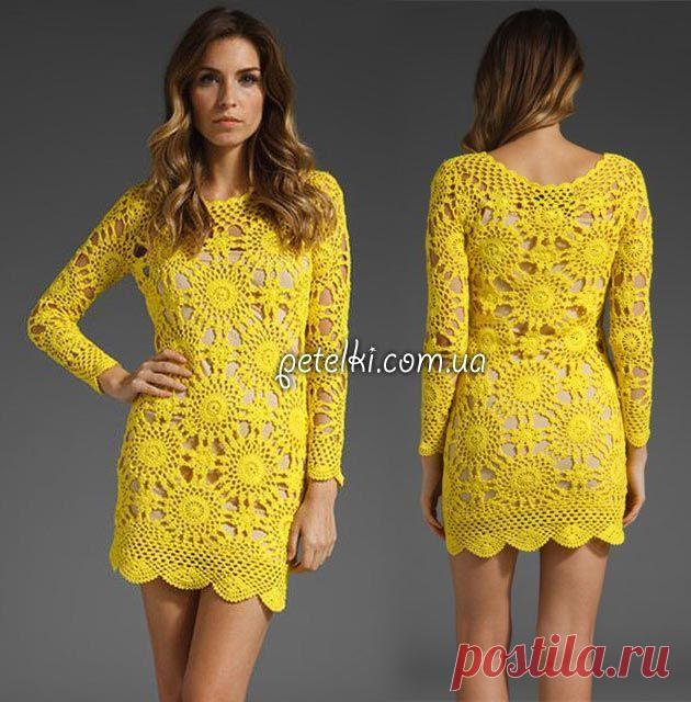 Схемы вязаных платьев крючком и спицами » Страница 13