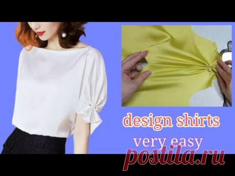 Cắt may Áo kiểu vai liền xếp ly tay cực sành điệu |design shirts |basic Sewing techniques |
