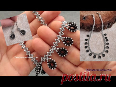 DAMLA MOTİFLİ ŞIK BONCUK KOLYE YAPILIŞI / BEAD NECKLACE MAKİNG