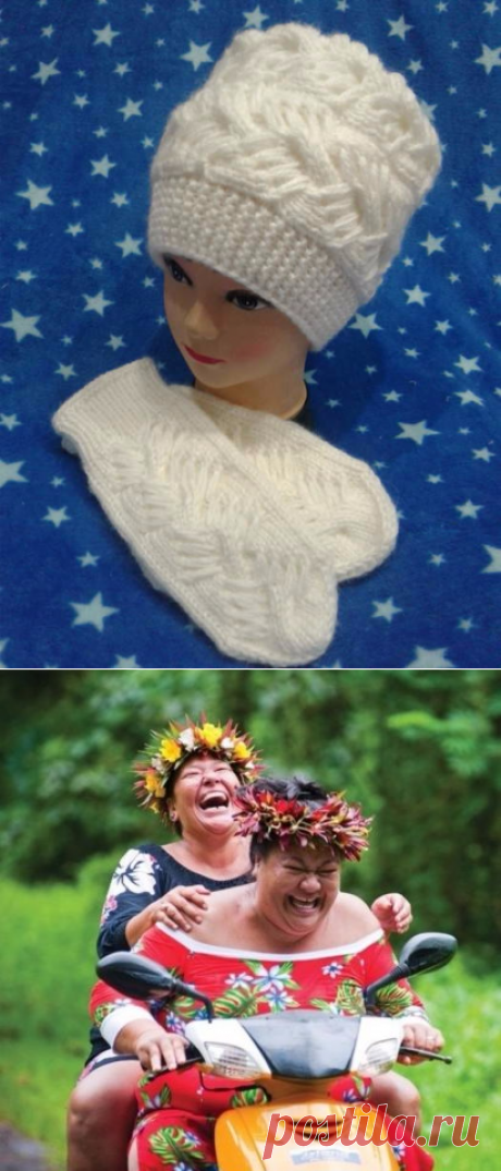 МОДНАЯ ШАПОЧКА СПИЦАМИ!