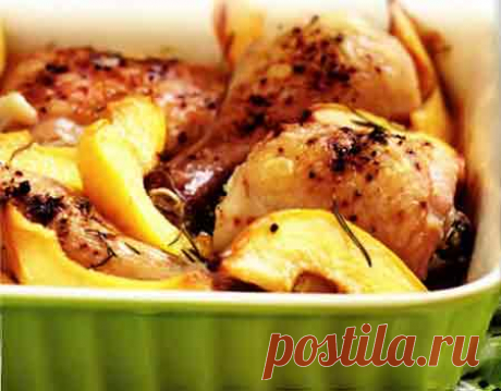 Курица с айвой рецепт приготовления