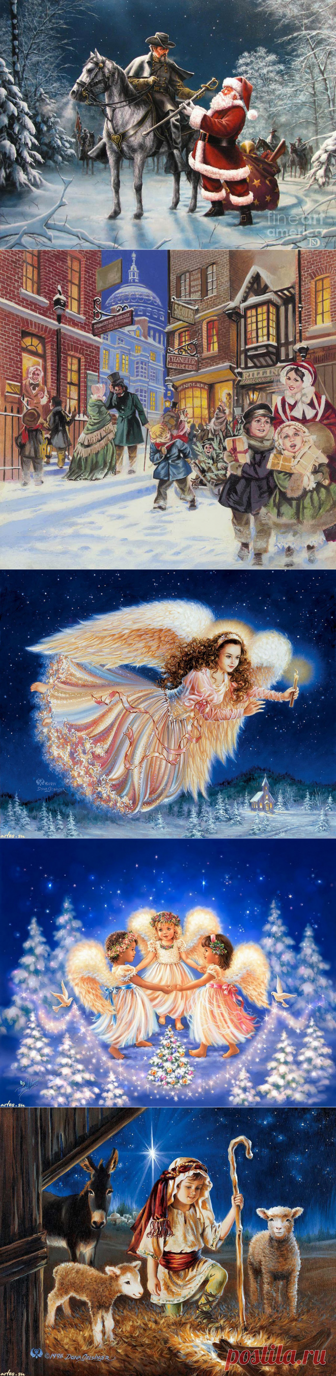 Зимняя и Рождественская ночь в живописи