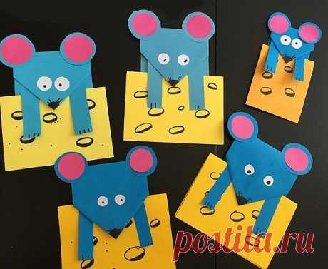 Мышата из бумаги