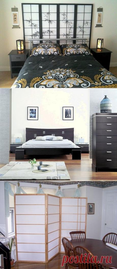 Как обустроить спальню в японском стиле