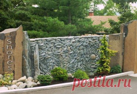 Фантастическая идея декоративных панно из обычной гальки / 7dach.ru