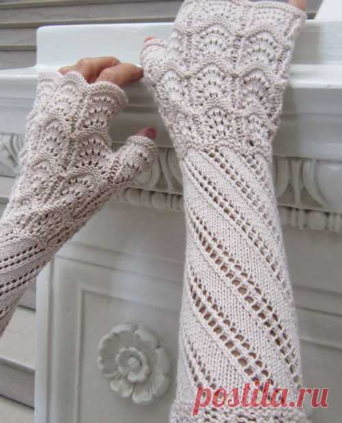 Как связать митенки спицами - perchinka63.ru