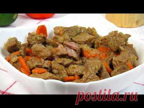 Простой рецепт НЕЖНОЙ говядины с овощами на сковороде! МЯСО настолько нежное, что можно есть ГУБАМИ!