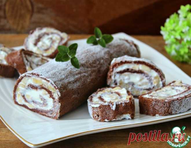 Шоколадный рулет без муки и сахара – кулинарный рецепт