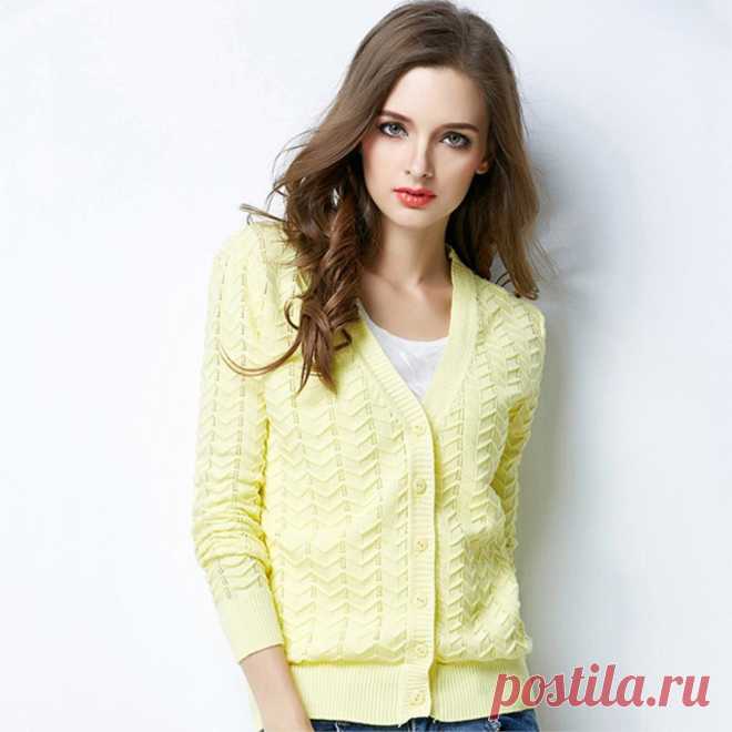 2015-Autumn-Winter-Candy-Color-Cardigan-Women-font-b-Sweater-b-font-Long-Sleeve-V-Neck.jpg (1024×1024)