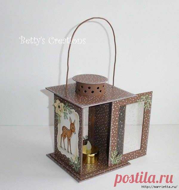 Новогодние фонарики своими руками из картона. MK