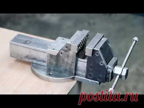 How To Make A Bench Vise || DIY Metal Bench Vise Without Welding