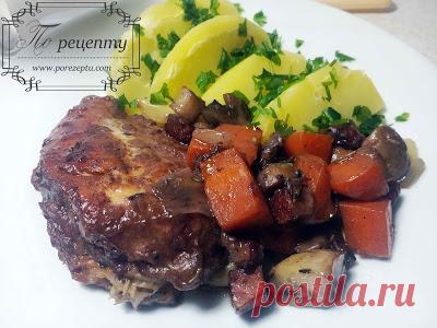 Петух в вине: Coq au vin или Кок-о-вен. Изысканное блюдо для ресторана – птица в вине, которое можно легко приготовить дома!..