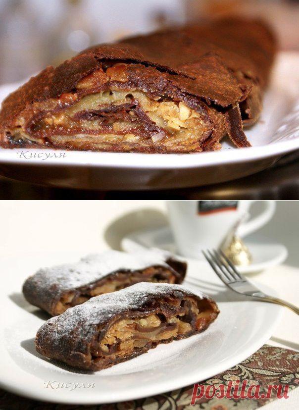 Как приготовить шоколадный штрудель - рецепт, ингридиенты и фотографии