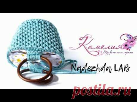 Сумка ведро из трикотажной пряжи. Подкладка к сумочке. DIY. Часть 2