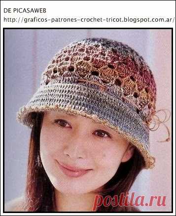 crochet fabric , CROCHET - GANCHILLO - PATRONES - GRAFICOS: BOINA