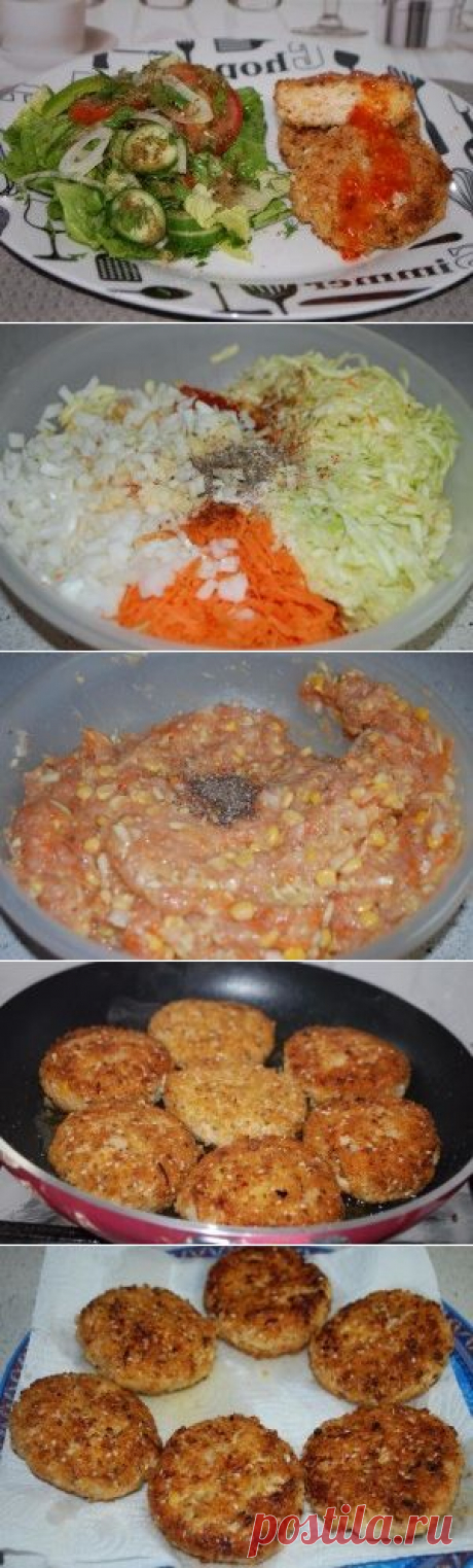 Котлеты по-гавайски - Кулинарные рецептыКулинарные рецепты
