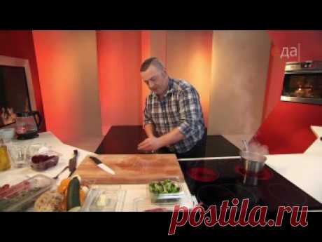 Мясо. От филе до фарша - Седло барашка с рататуем и вишневым демигласом