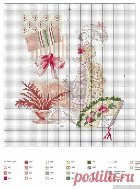 Французская вышивка 2 - Схемы вышивки крестом | Бэйбики - 246286
