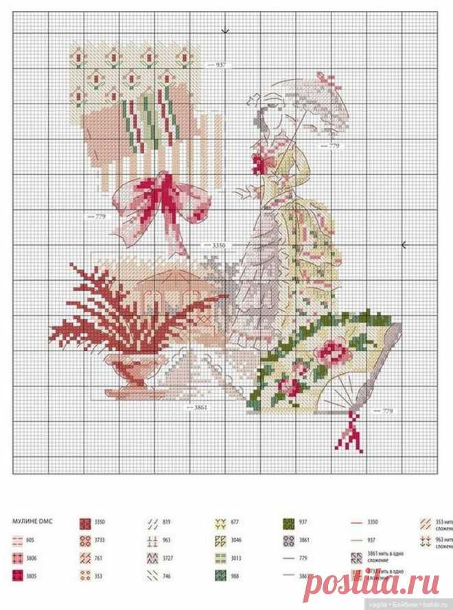 Французская вышивка 2 - Схемы вышивки крестом | Бэйбики - 246286